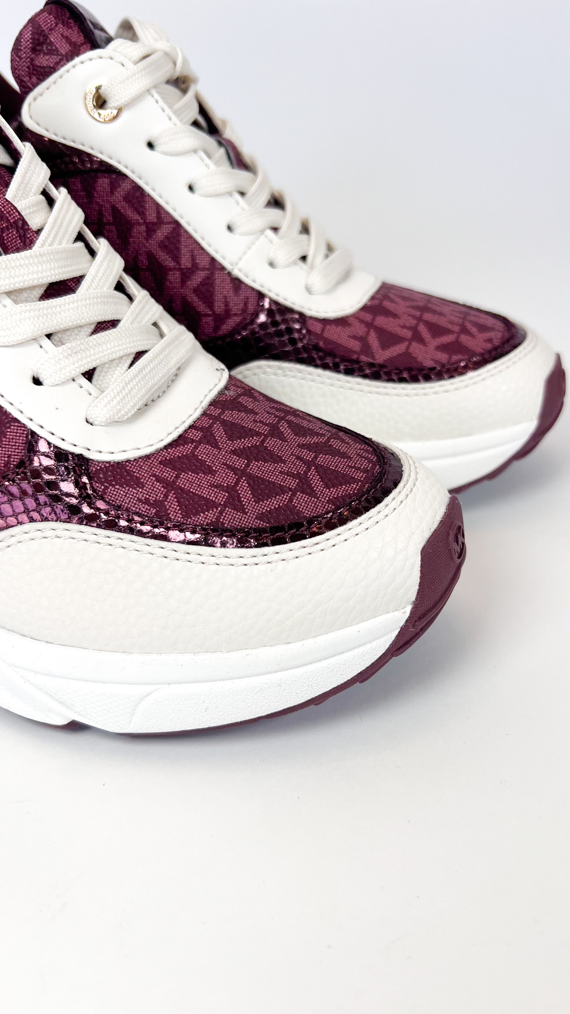 Michael Kors Katrina Wedge Trainer Oxblood