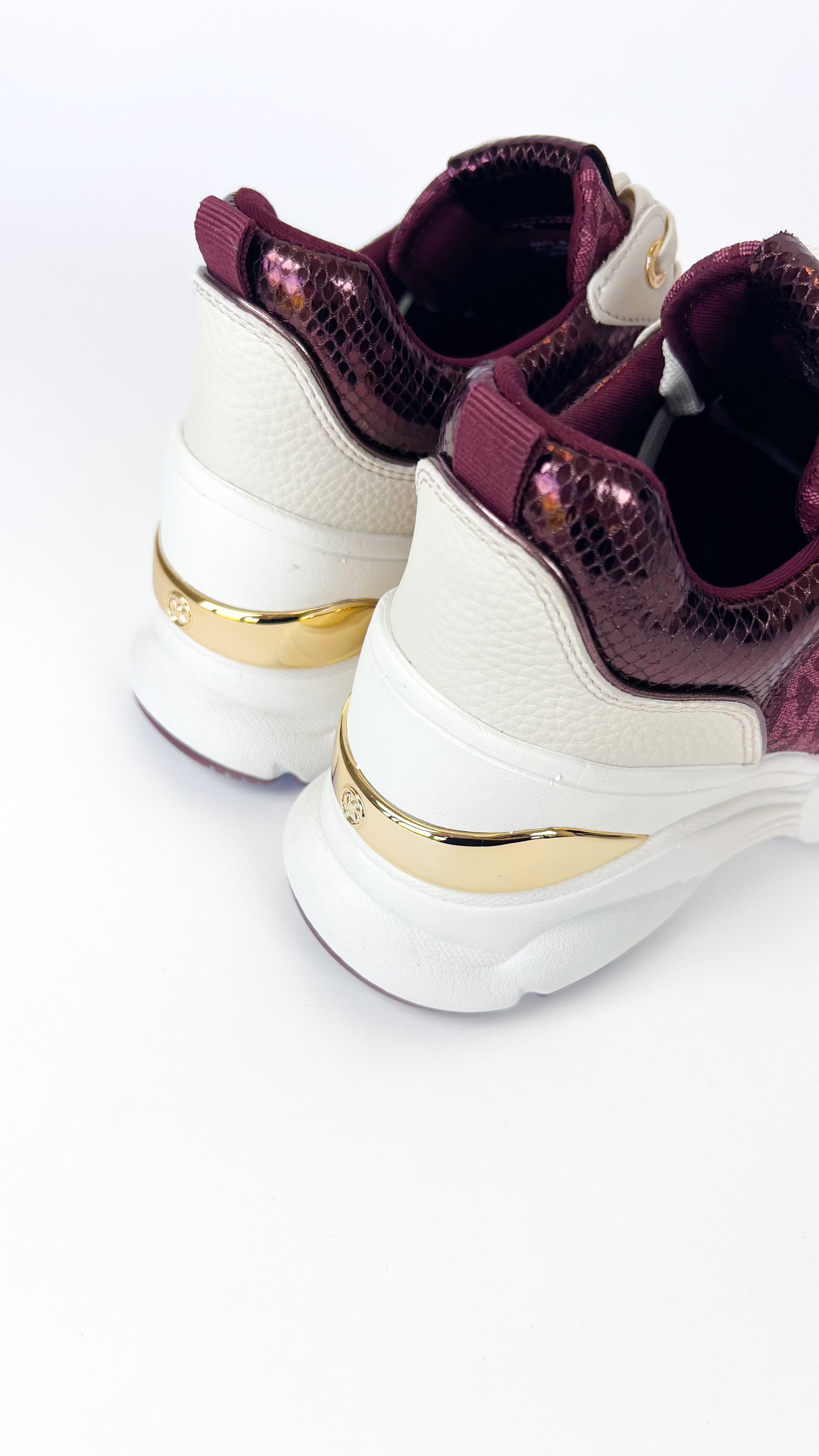 Michael Kors Katrina Wedge Trainer Oxblood